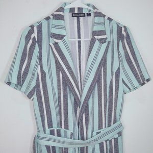 BELTED SHORT-SLEEVE JACKET - 7TH AVENUE